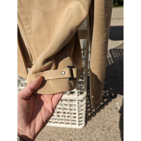 Danier Leather Sand colour Women's Jacket Medium Cream - Picture 6 of 7
